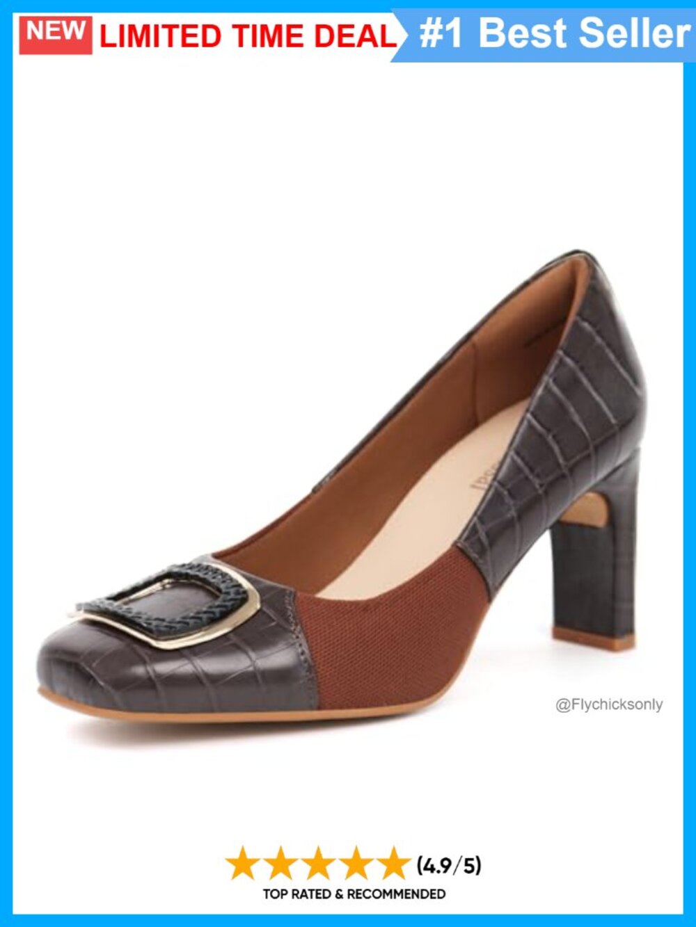 Women's Orthotic Pumps 3" Heel Synthetic Leather Comfort